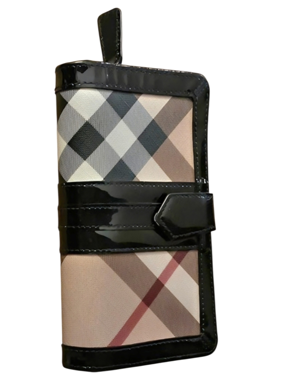 Burberry Nova Check Poppy Ziparound Long Wallet - Authentic - GUC